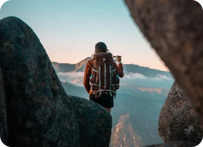 travelers backpack, hiking packs