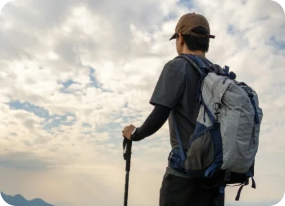 travelers backpack, hiking packs