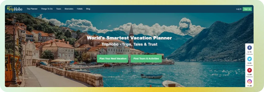 trip planner, personal vacation planner